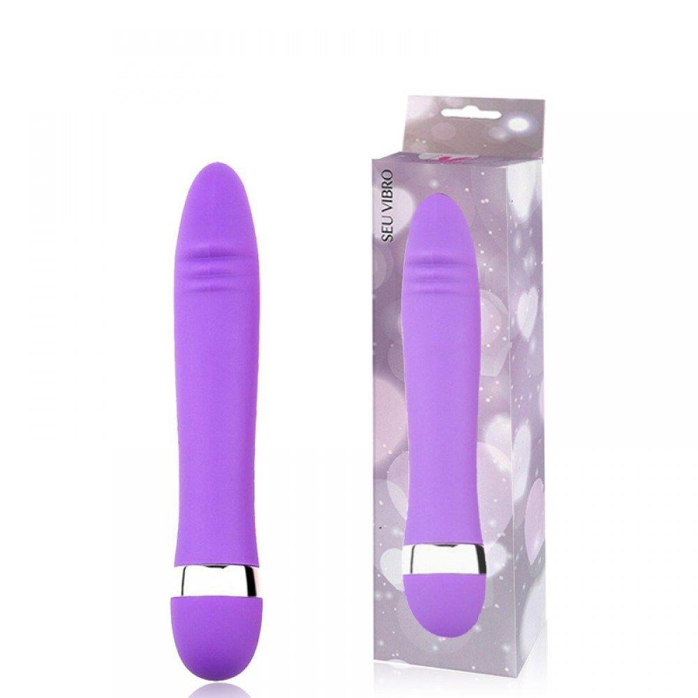 Vibrador 18,3 X 2,5cm Glande 10 Vibrações Cor Roxo You Vibe Gtoys