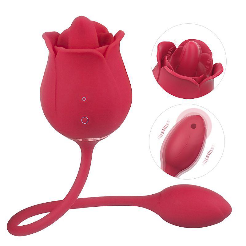 Vibrador dupla estimulação Rosa Blossoms S-Hande 9 modos Ponto G e clitóris