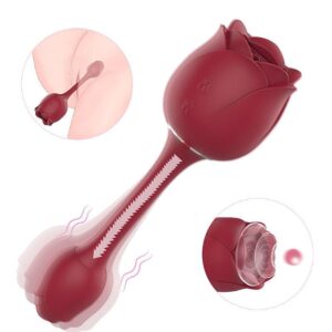 Immortal Flower 3 - Vibrador Dupla Estimulação Ponto G e Clitóris