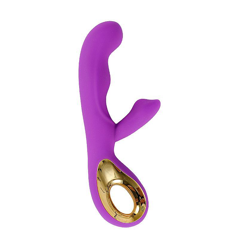 Vibrador Duplo Delight Roxo SI - Estimulação de Ponto G e Clitóris com 10 Vibrações