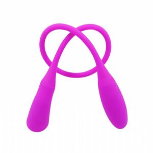 Vibrador Duplo Recarregável Snaky Vibe Pretty Love com Cerdas
