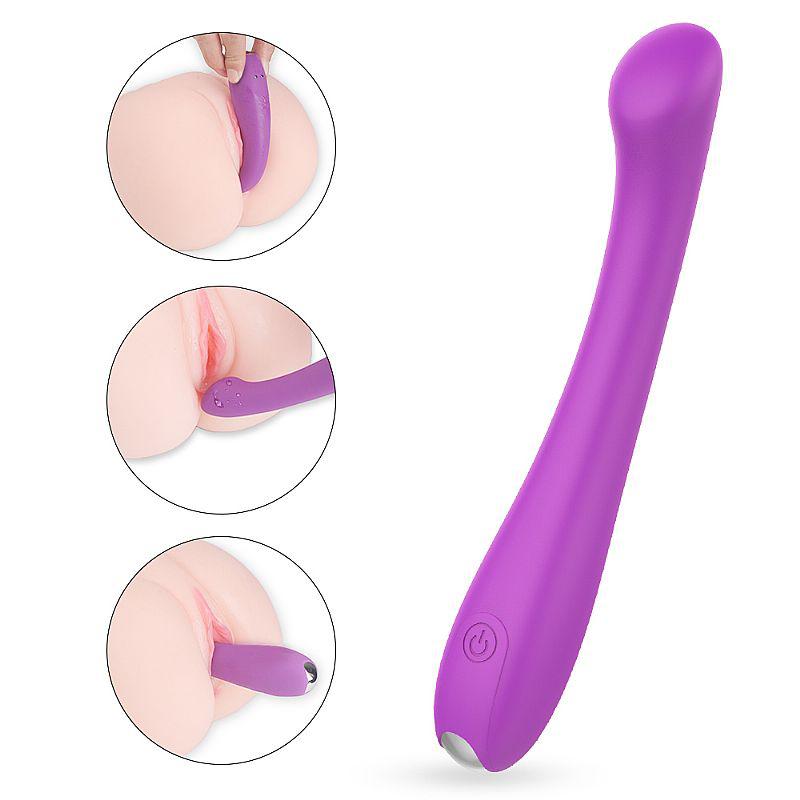 Massageador de Ponto G ANA S-Hande - Silicone Macio com 9 Vibrações