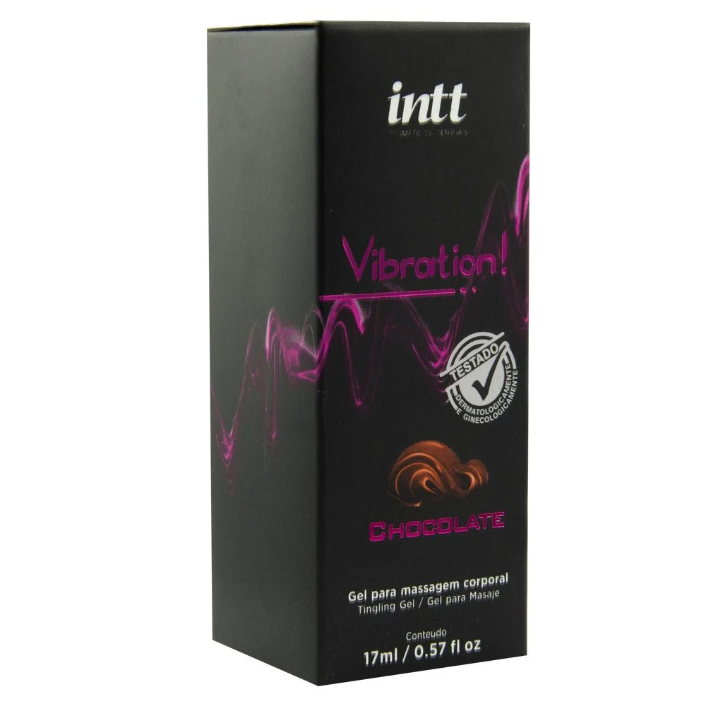Vibration Gel Excitante Beijável Sabor Chocolate 17Ml - Intt