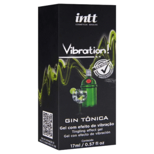 Gel Excitante Vibration Gin Tônica Beijável 17ml - Intt
