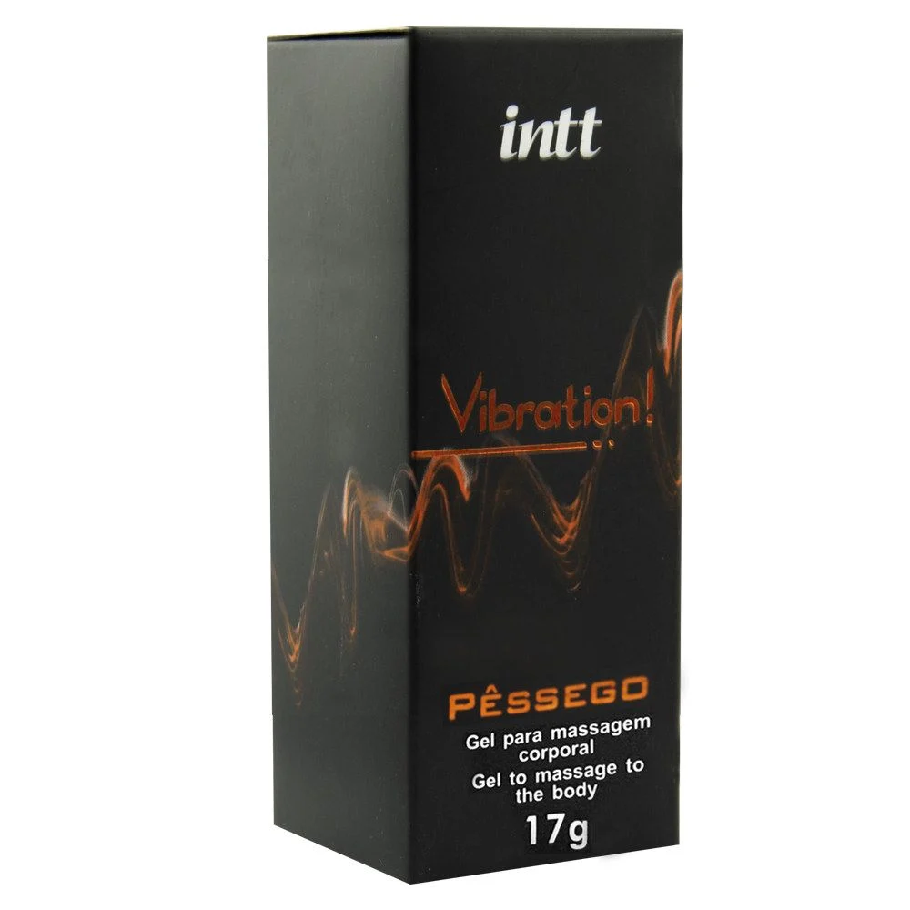 Vibration Gel Excitante Beijável Sabor Pêssego 17Ml - Intt