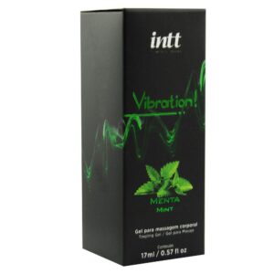 Gel excitante beijável menta Vibration Intt 17ml para sexo oral