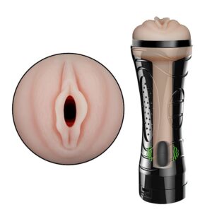 Masturbador Vagina em Cyberskin com Vibrador - Formato de Lanterna - SI
