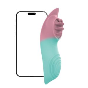 Vibrador de Clitóris com estimulador de Língua - À Longa distância - App - SI