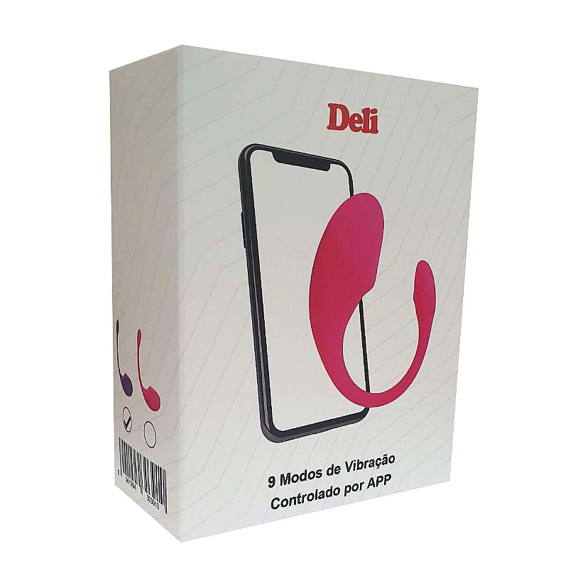 Bullet Vibrador App Bluetooth 9 Modos Controle Celular DELI - Imagem 5