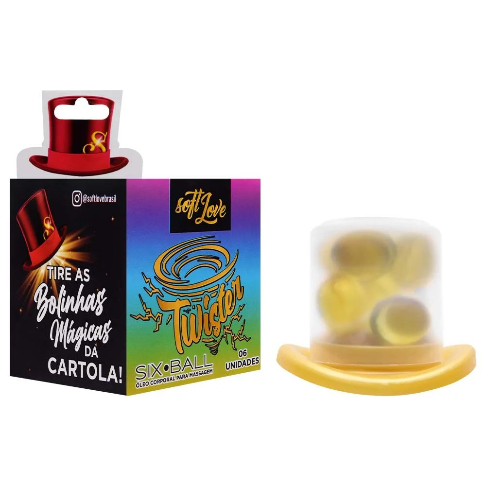 Bolinha excitante Six Ball Twister Soft Love 6 unidades kit prazer