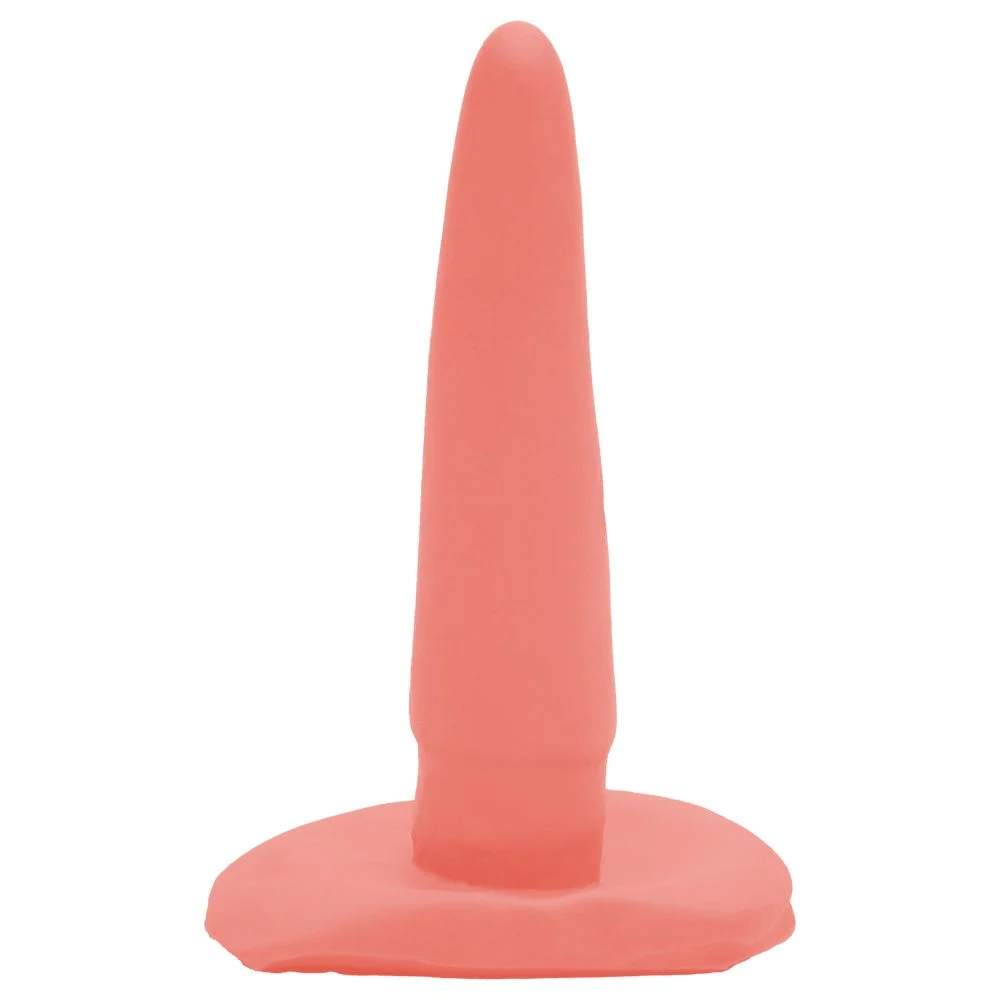 Plug Anal Borracha Maciça 11,2x2,5cm Prazer E Cia para iniciantes
