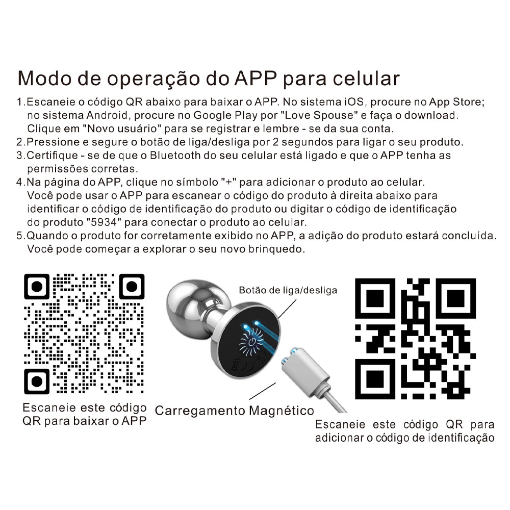 Plug Anal com Vibração 10 Modos Controle App Vipmix - Imagem 6