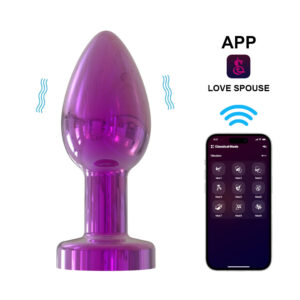 Plug Anal com Vibração 10 Modos Controle App Vipmix