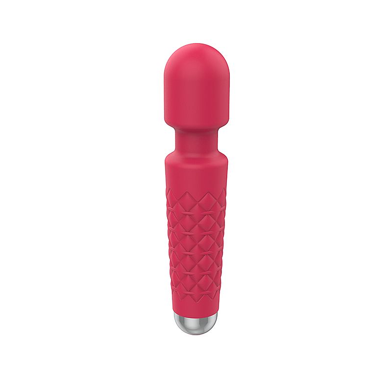 Varinha Mágica Vibratória Clitoriana 20 Vibrações Silicone Vermelho - Imagem 3