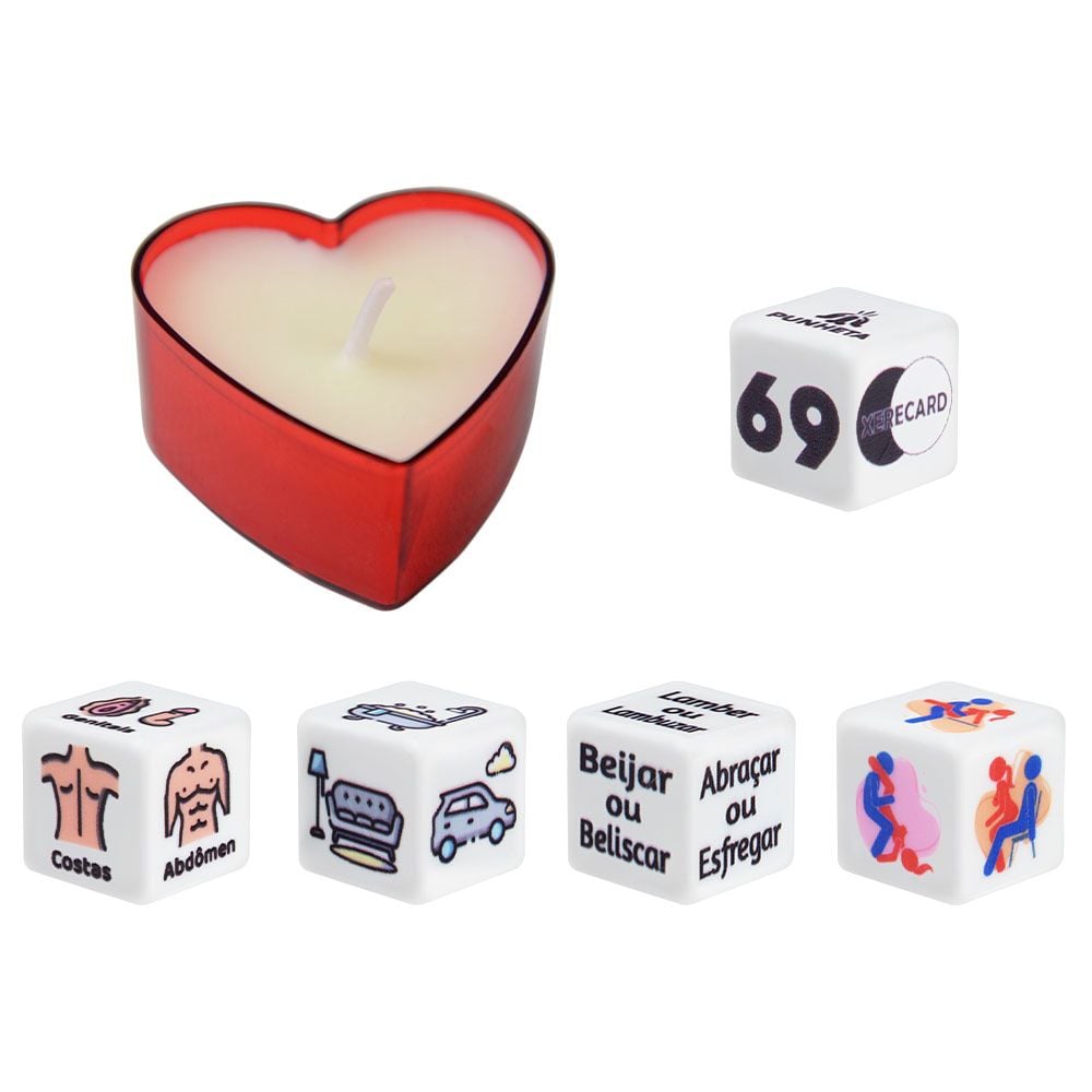 Jogo de Sedução para Casais Ele e Ela 5 Itens - Imagem 2