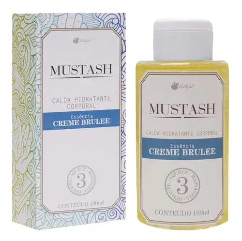 Lubrificante Beijável Creme Brulee Mustash Calda 100ml sabor doce