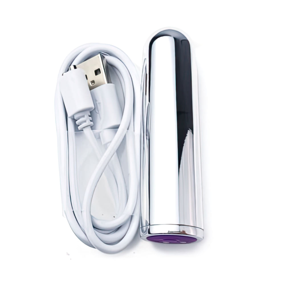 Cápsula Vibratória 9 Modos de Vibração Metalizada Recarregável USB - Imagem 5