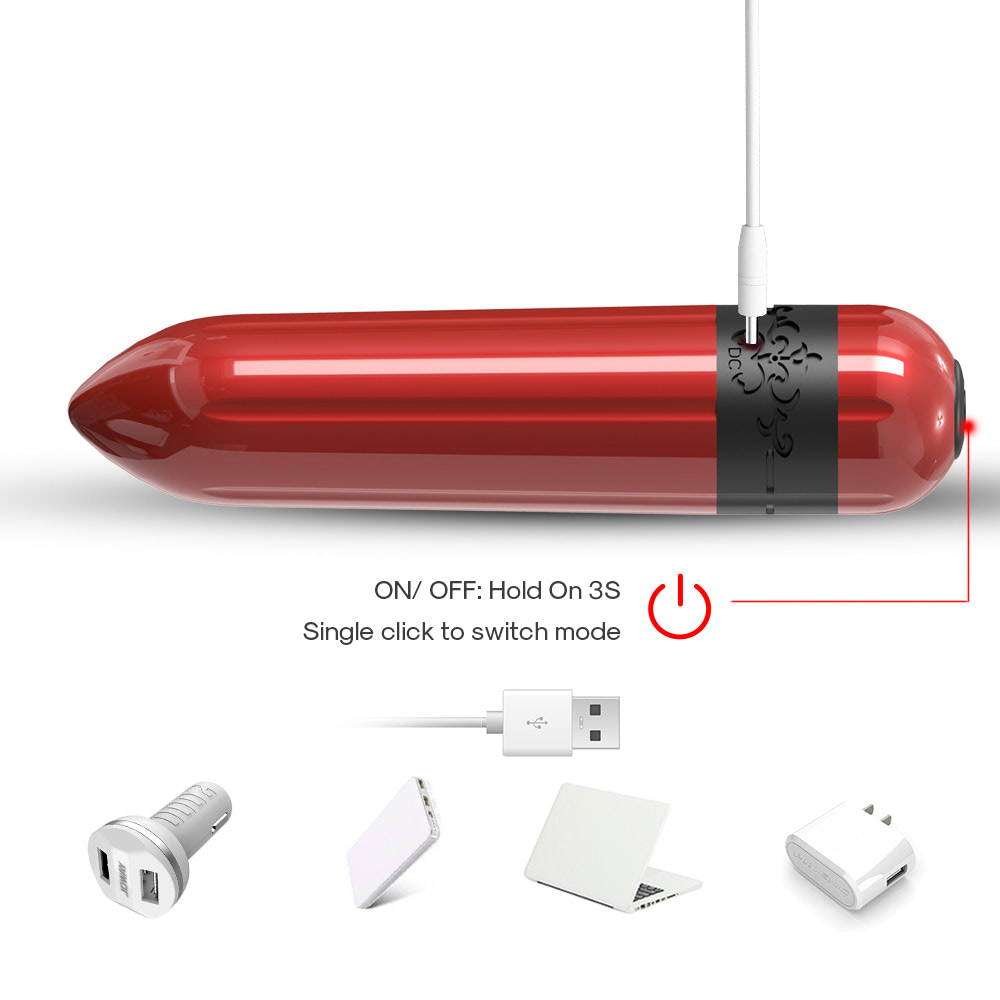 Vibrador Cápsula Recarregável 9 Modos de Vibração - USK - Imagem 5