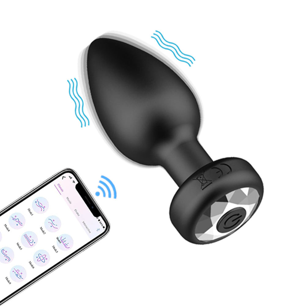 Plug Anal Vibratório Silicone 10 Modos App YOUVIBE