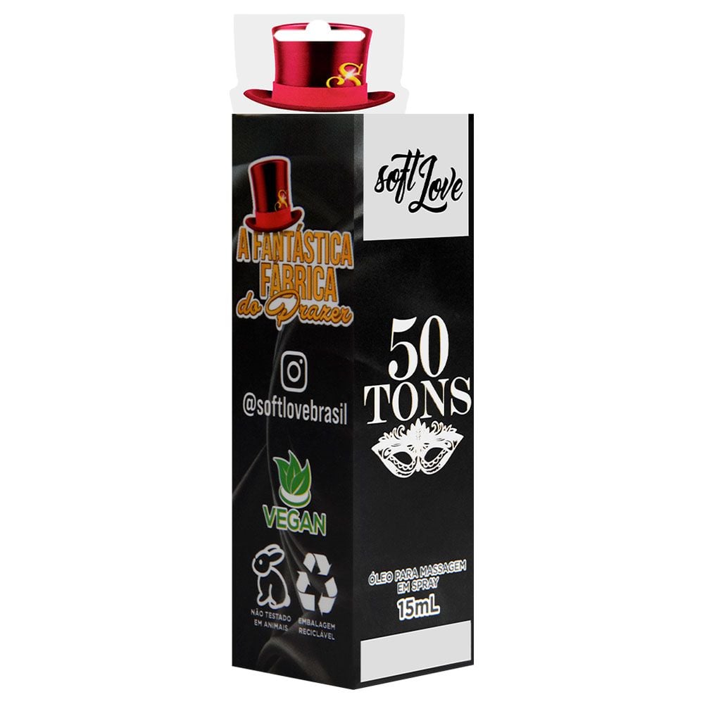 Spray Excitante Unissex 50 Tons Jatos 15ml Soft Love - Imagem 5