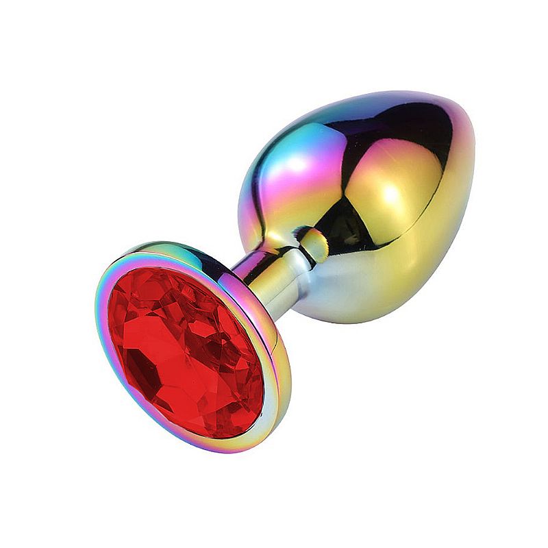 Plug anal de aço com pedra de cristal tamanho P – KMV Sex Shop Salvador