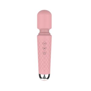 Varinha Mágica Recarregável Rosa 20 Ritmos Vibratórios 22cm