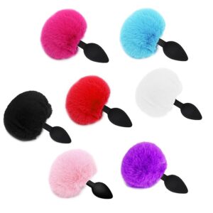 Plug Anal Rabo de Coelho em Silicone 13,5 x 3,5 cm